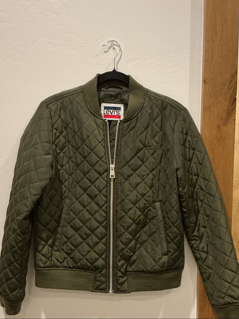 Levi's Quilted Olive Bomber Jacket